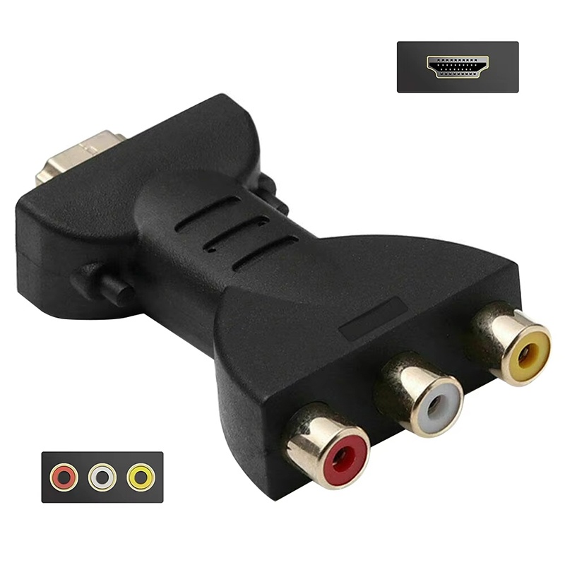 Home Cinema Hd - AV-zu-HDTV-Composite-Adapter mit 3 RCA-Anschlüssen (Rot, Weiß,