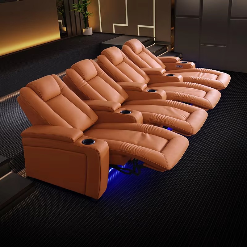 Home Cinema Luxury - Luxuriöse Manuelle Kinosofas mit Liegefunktion für