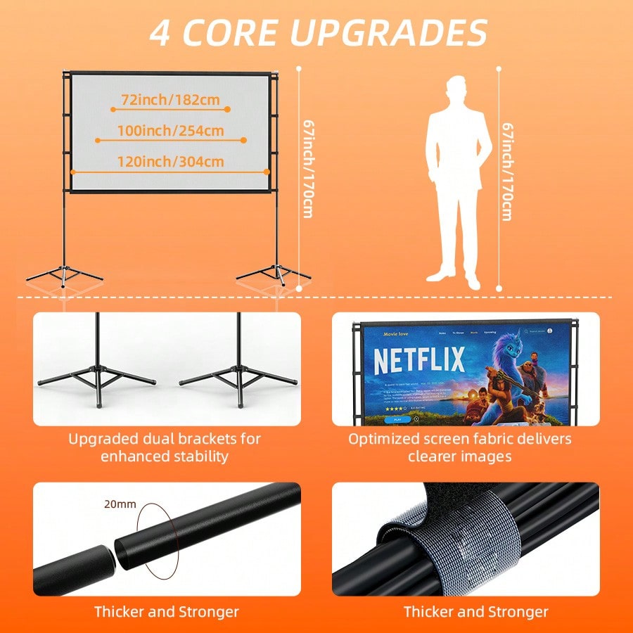 XBJ 100 Zoll 4K Ultra HD Proje – Home Cinema Hd Bewertung und Preis